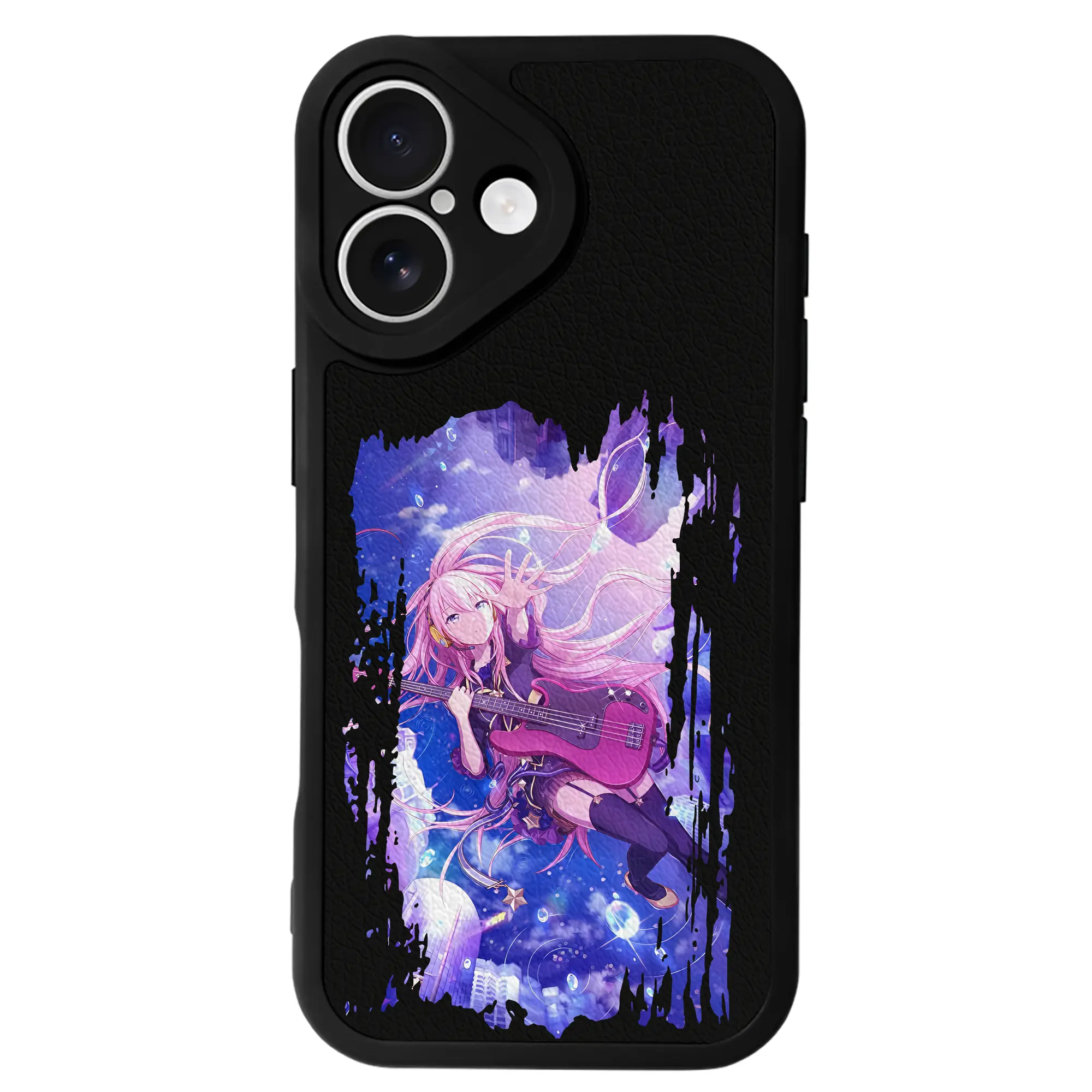 ぼっちざろっく！ グッズ,後藤ひとり - IPhone 16シリーズ対応 ・ シリコンスマホケース ・ レザー調 ・ 高精度フィット ・ 耐衝撃 ・ ワイヤレス充電対応 ・ 精密カット